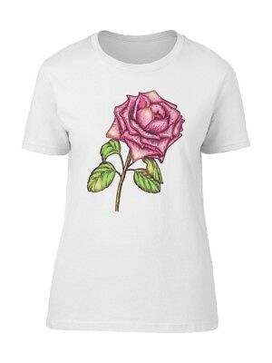 300x400 drawing of a single rose women's tee image - Single Rose Drawing