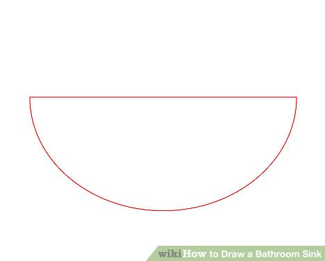 468x376 How To Draw A Bathroom Sink Steps - Sink Drawing