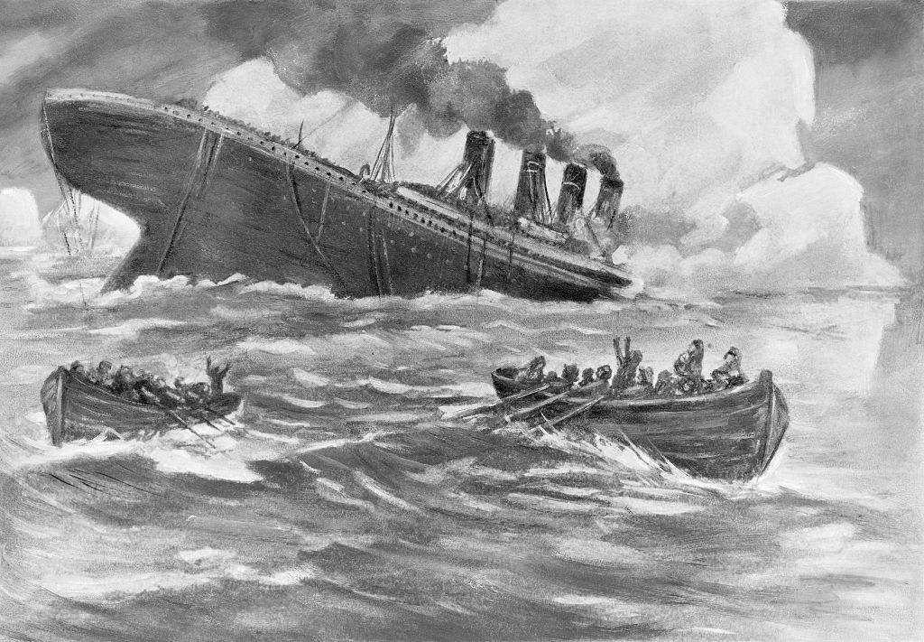 1024x711 titanic conspiracy theory did the titanic really sink - Sinking Ship Drawing