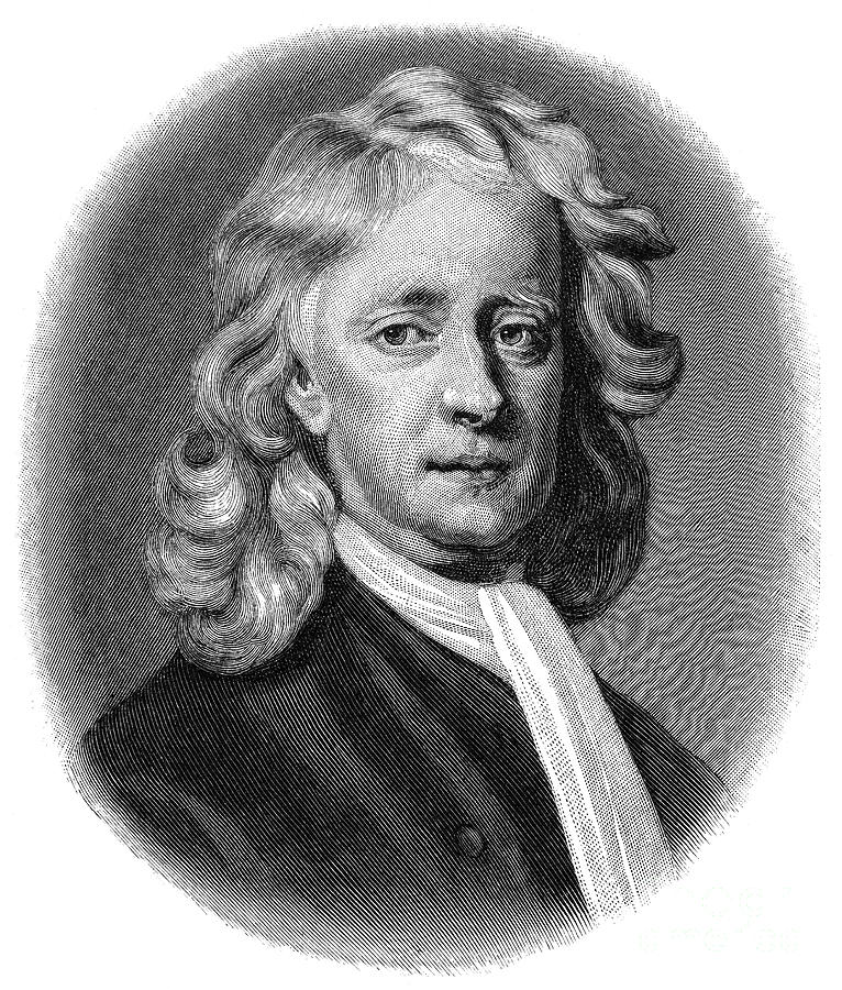 766x900 sir isaac newton - Sir Isaac Newton Drawing