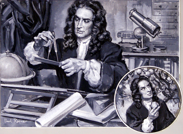750x549 sir isaac newton - Sir Isaac Newton Drawing