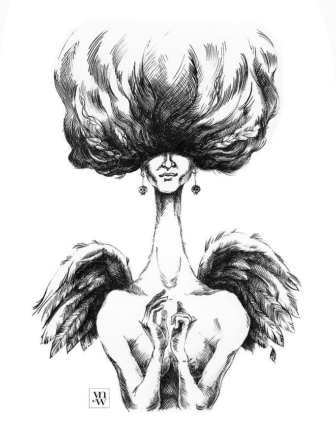 683x900 Siren Drawing - Siren Drawing