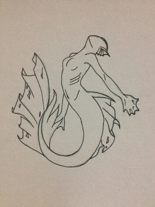 320x427 siren wip - Siren Drawing
