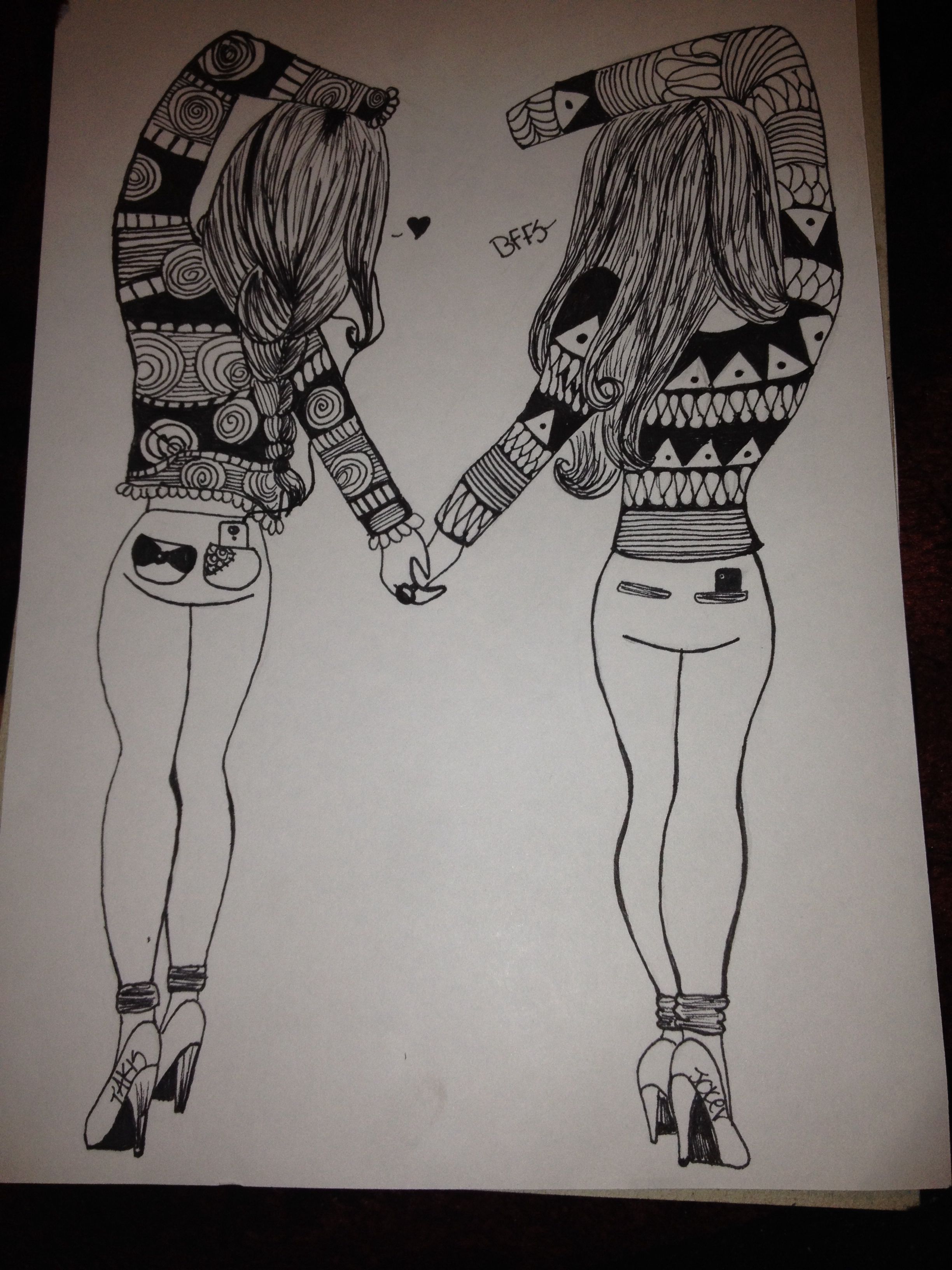 2448x3264 bffsister drawing drawings - Sister Drawings