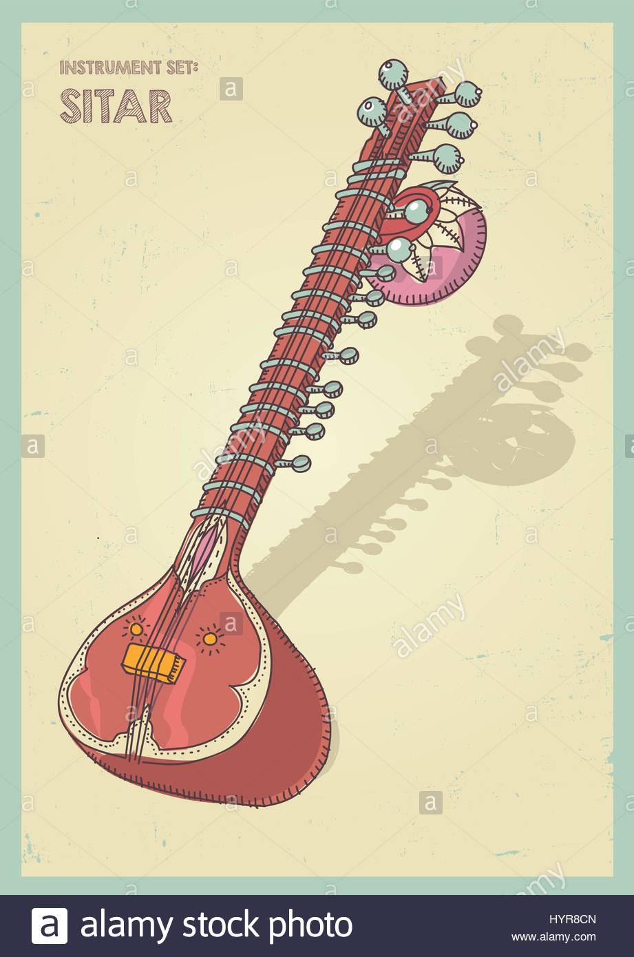 Sitar Drawing at Explore collection of Sitar Drawing