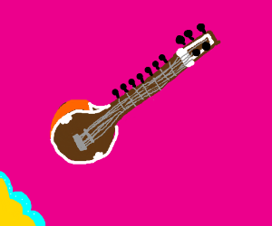 300x250 Sitar Drawing - Sitar Drawing