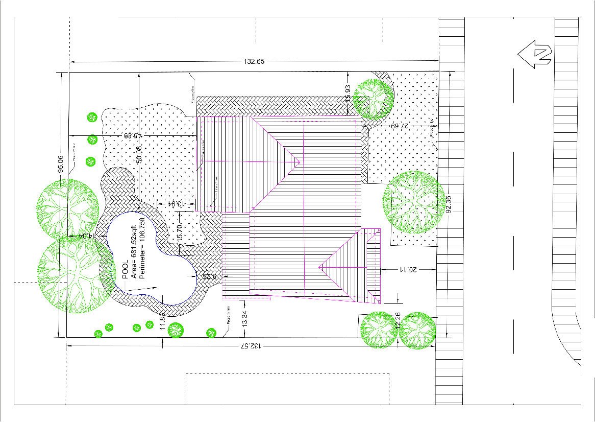1166x826 Detailed Site Plan My Site Plan - Site Drawing