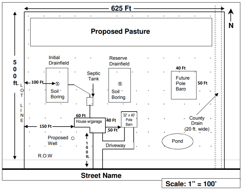 844x659 what is a site plan elements of a smart plot plan, plus - Site Drawing
