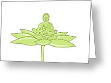 226x170 buddha sitting on lotus flower drawing digital art - Sitting Buddha Drawing