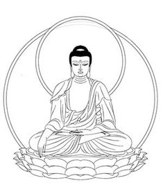 235x283 how to draw buddha easy step art buddha painting, buddha - Sitting Buddha Drawing