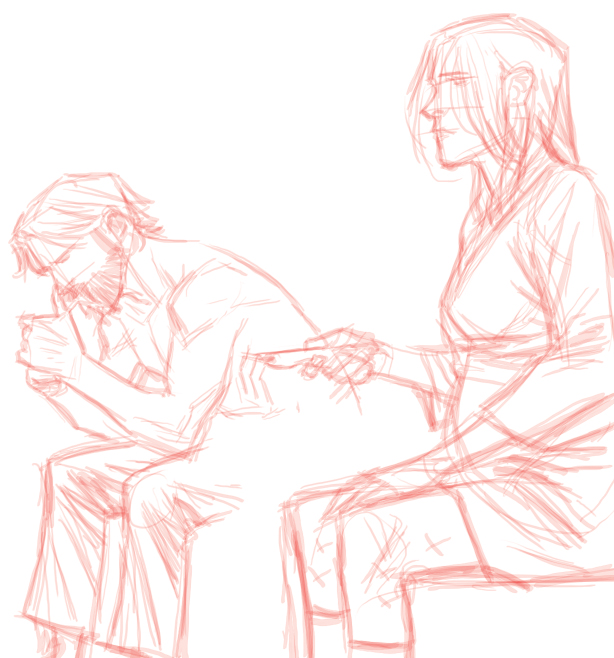 614x658 Scott Godlewski - Sitting Down Drawing