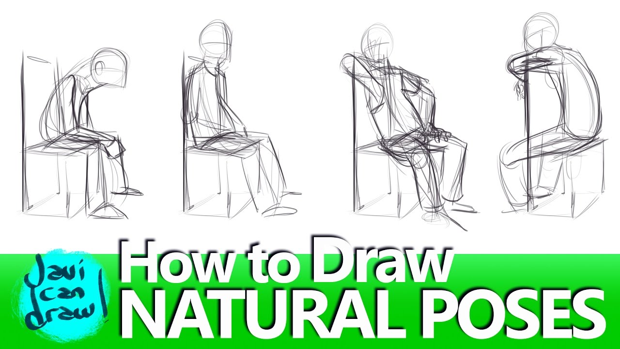 1280x720 How To Draw Natural Sitting Poses - Sitting Drawing