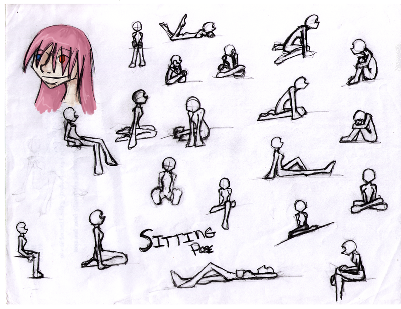 800x618 Sitting Drawing Pose - Sitting Drawing