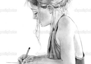 300x210 drawing of girl sitting cute backside girl drawing art - Sitting Girl Drawing