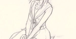 300x157 How To Draw Girl Sitting Pose - Sitting Poses Drawing