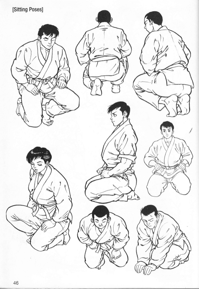 638x927 How To Draw Manga Vol - Sitting Poses Drawing