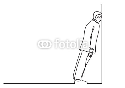 400x283 Continuous Line Drawing Of Business Situation - Situation Drawing
