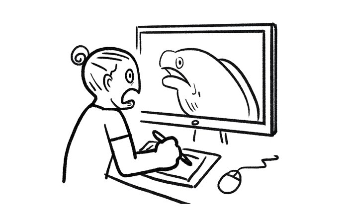 700x435 Pikaole On Twitter My Face When I Drawing Fish Face - Situation Drawing