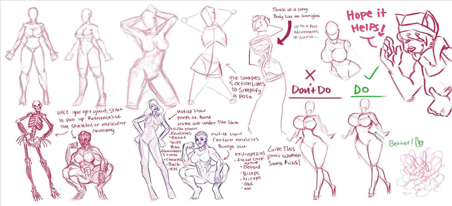 1899x867 step - Six Pack Abs Drawing