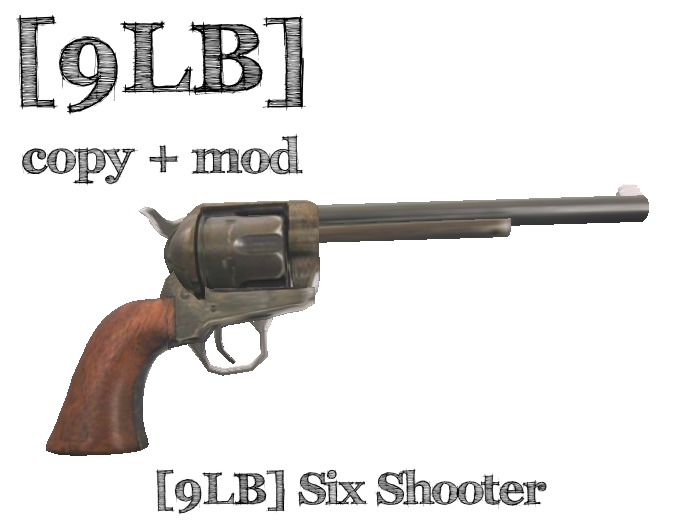 700x525 second life marketplace - Six Shooter Drawing