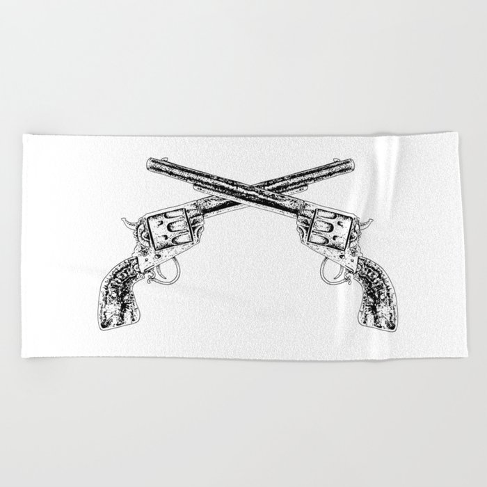 700x700 six shooter beach towel - Six Shooter Drawing