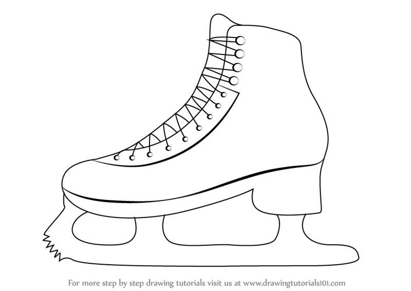 800x566 learn how to draw ice skates - Skate Drawing