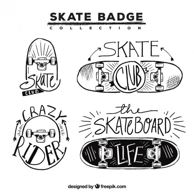 626x626 skateboard vectors, photos and free download - Skate Drawing