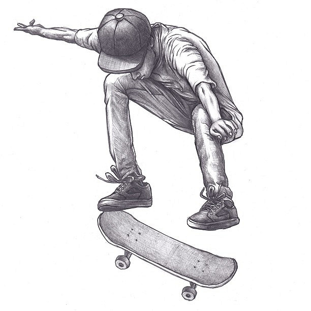 Skateboard Drawing Tumblr at Explore collection of