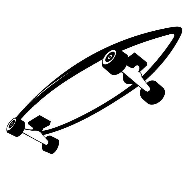 660x660 skateboard vector drawing - Skateboard Drawing