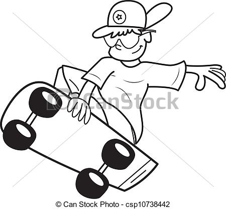 450x416 drawn skateboard guy - Skateboard Drawing Pictures