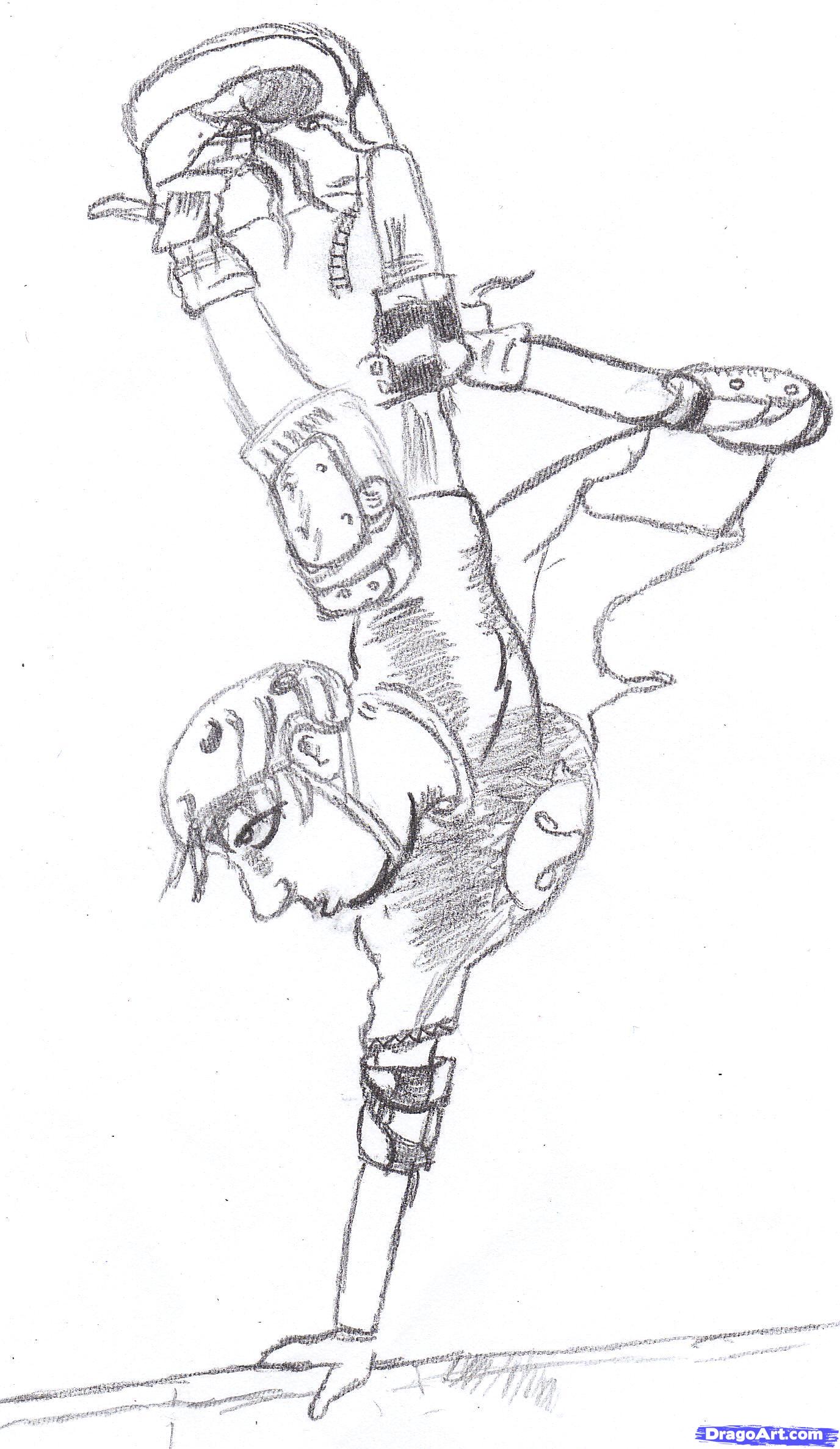 1376x2372 how to draw a guy skateboarding step - Skateboard Drawing Pictures