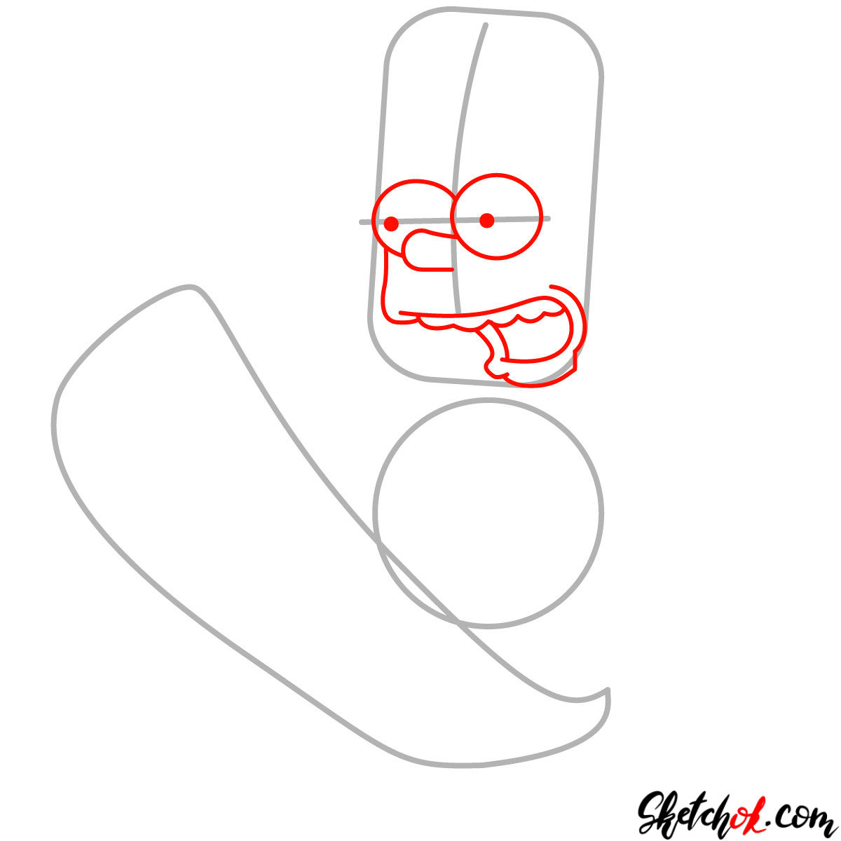 1200x1200 how to draw bart simpson on a skateboard - Skateboard Drawing Pictures