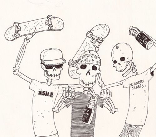 500x438 skateboard drawing tumblr - Skateboard Drawing Tumblr