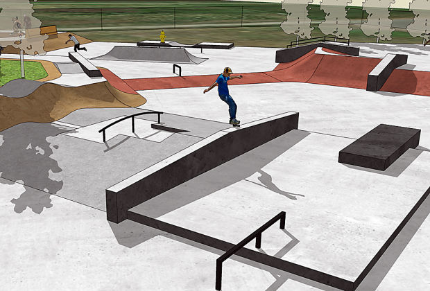 620x420 new skate park design dazzles future users local news - Skatepark Drawing