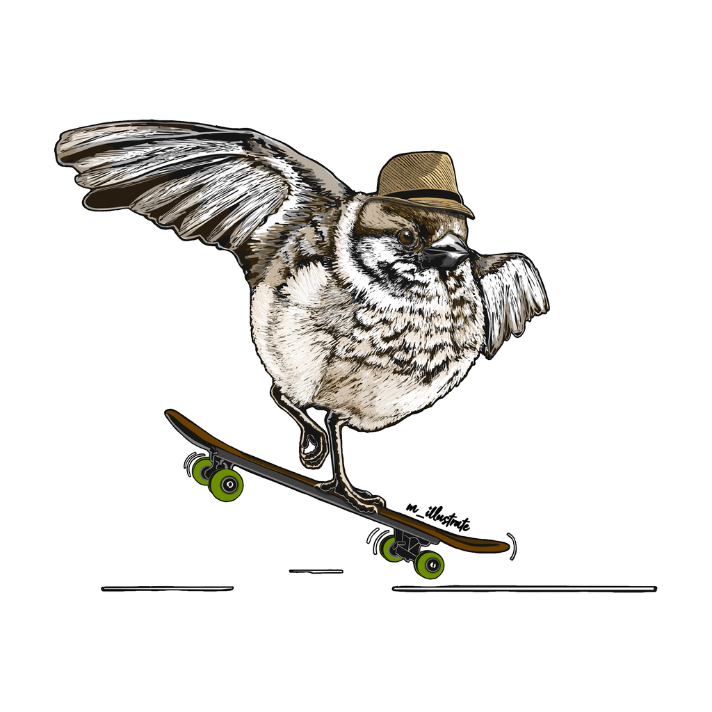 1024x1024 sparrow skater boy tee doodlewear - Skater Boy Drawing