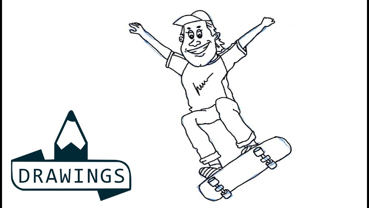 1280x720 speed drawing how to draw a skater boy - Skater Boy Drawing