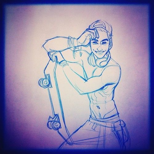500x500 skater boy in drawings, art sketches, art - Skater Boy Drawing