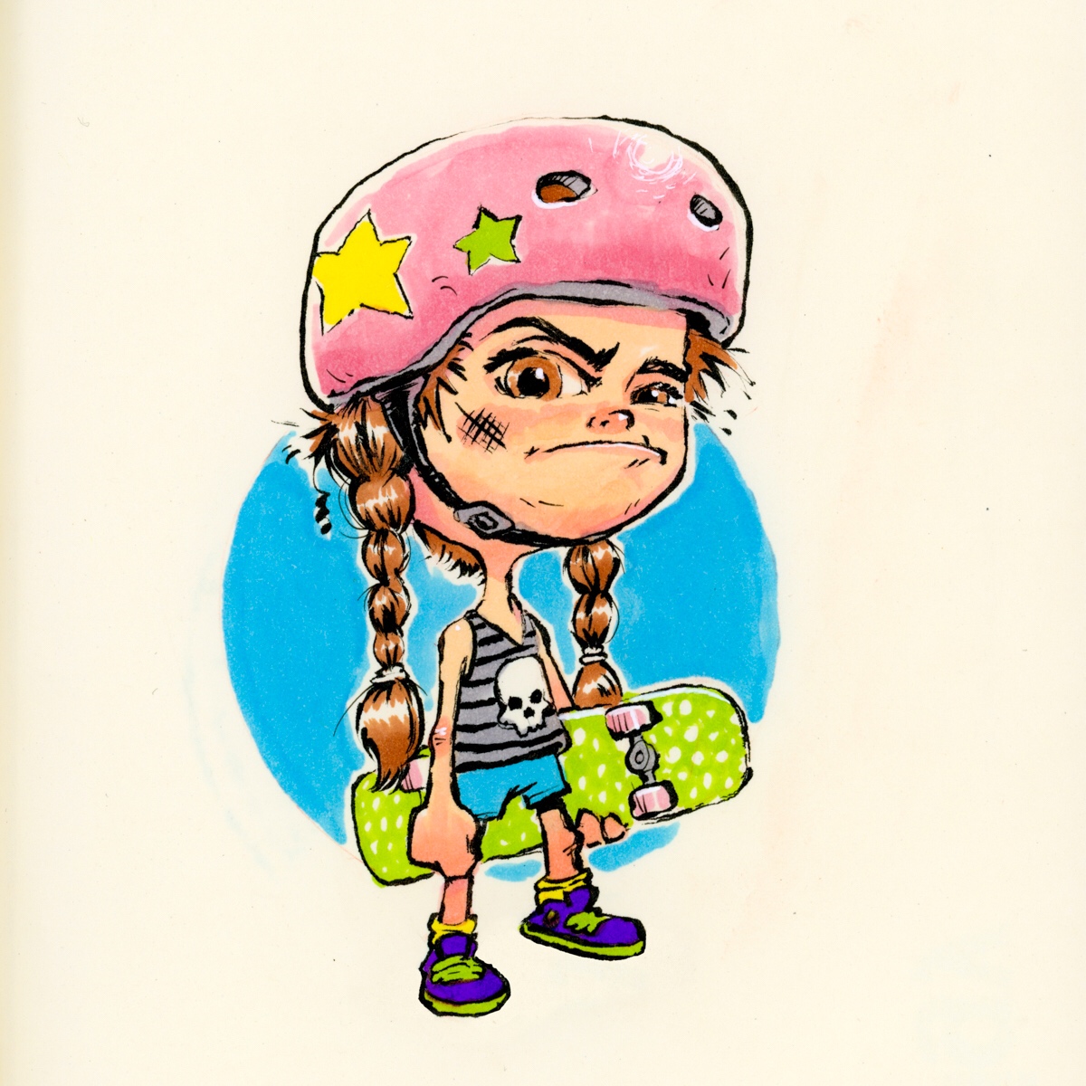 1200x1200 i drew a skater girl - Skater Girl Drawing