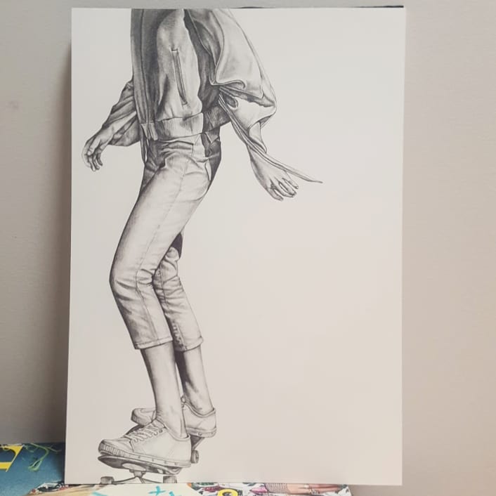 706x706 skater girl - Skater Girl Drawing