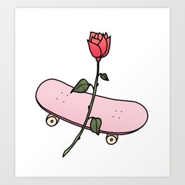 264x264 skater girl art prints - Skater Girl Drawing