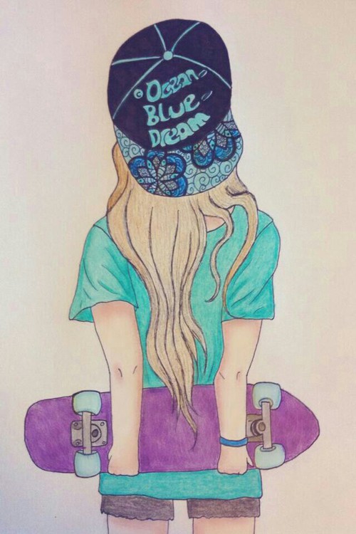 500x750 skater girl discovered - Skater Girl Drawing