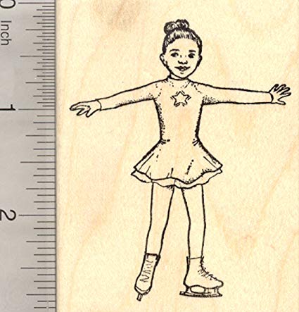 425x443 ice skating girl rubber st skater arts, crafts - Skater Girl Drawing