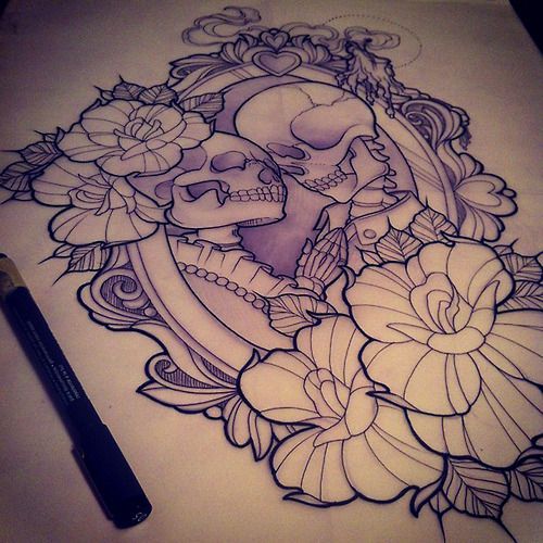 500x500 skeleton bride and groom drawing - Skeleton Bride And Groom Drawing