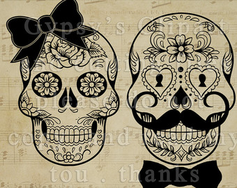 340x270 day of the dead bride and groom clipart great free clipart - Skeleton Bride And Groom Drawing