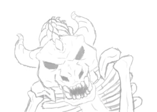 320x229 Random Sketches Skeleton Dragon He Angry - Skeleton Dragon Drawing