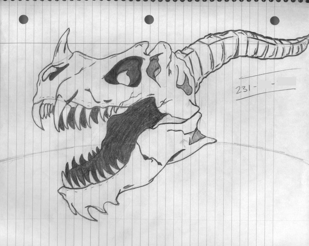 1005x800 The Artistic Study Of Anatomy - Skeleton Dragon Drawing
