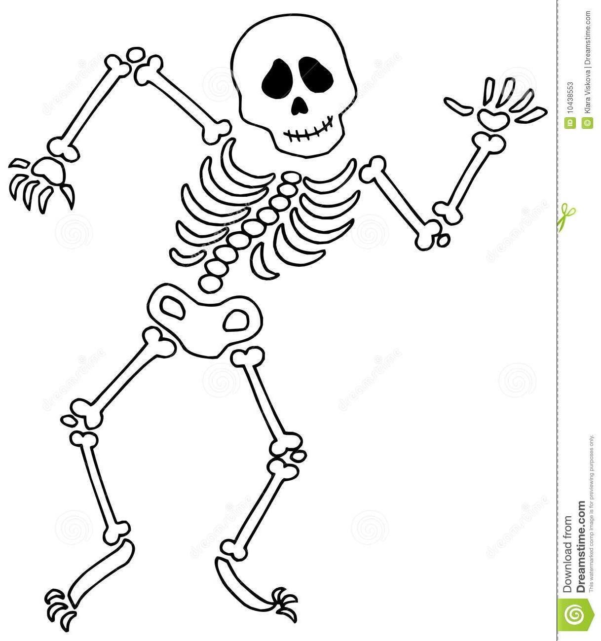 Skeleton Drawing Cartoon at PaintingValley.com | Explore collection of