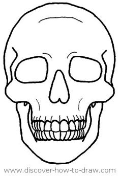 236x344 Photos How To Draw A Skeleton Head - Skeleton Drawing Easy