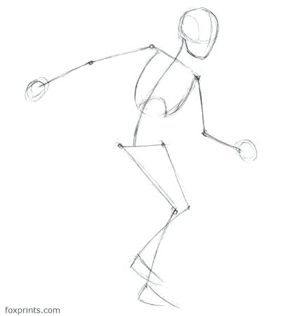 419x450 Simple Dinosaur Skeleton Template Character Drawing Tutorial - Skeleton Drawing Easy