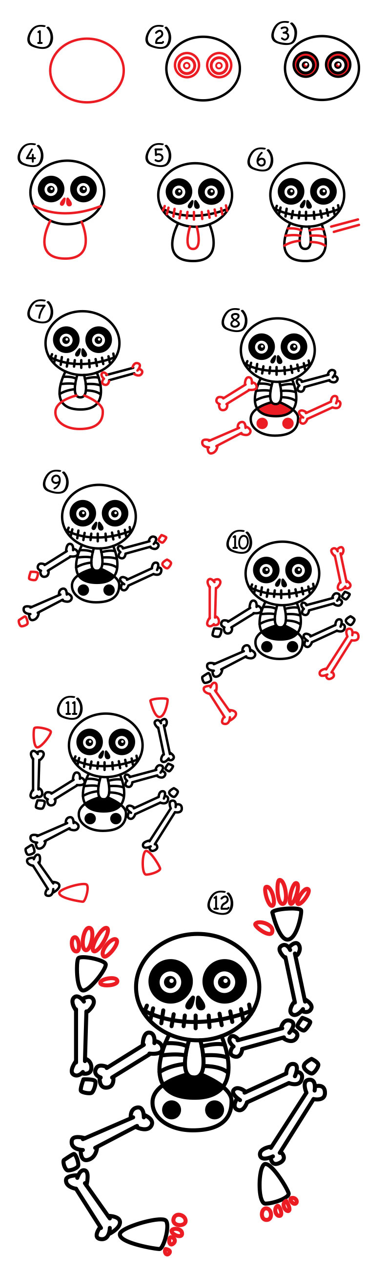 750x2609 skeleton drawing for kids how to draw a skeleton - Skeleton Drawing For Kids